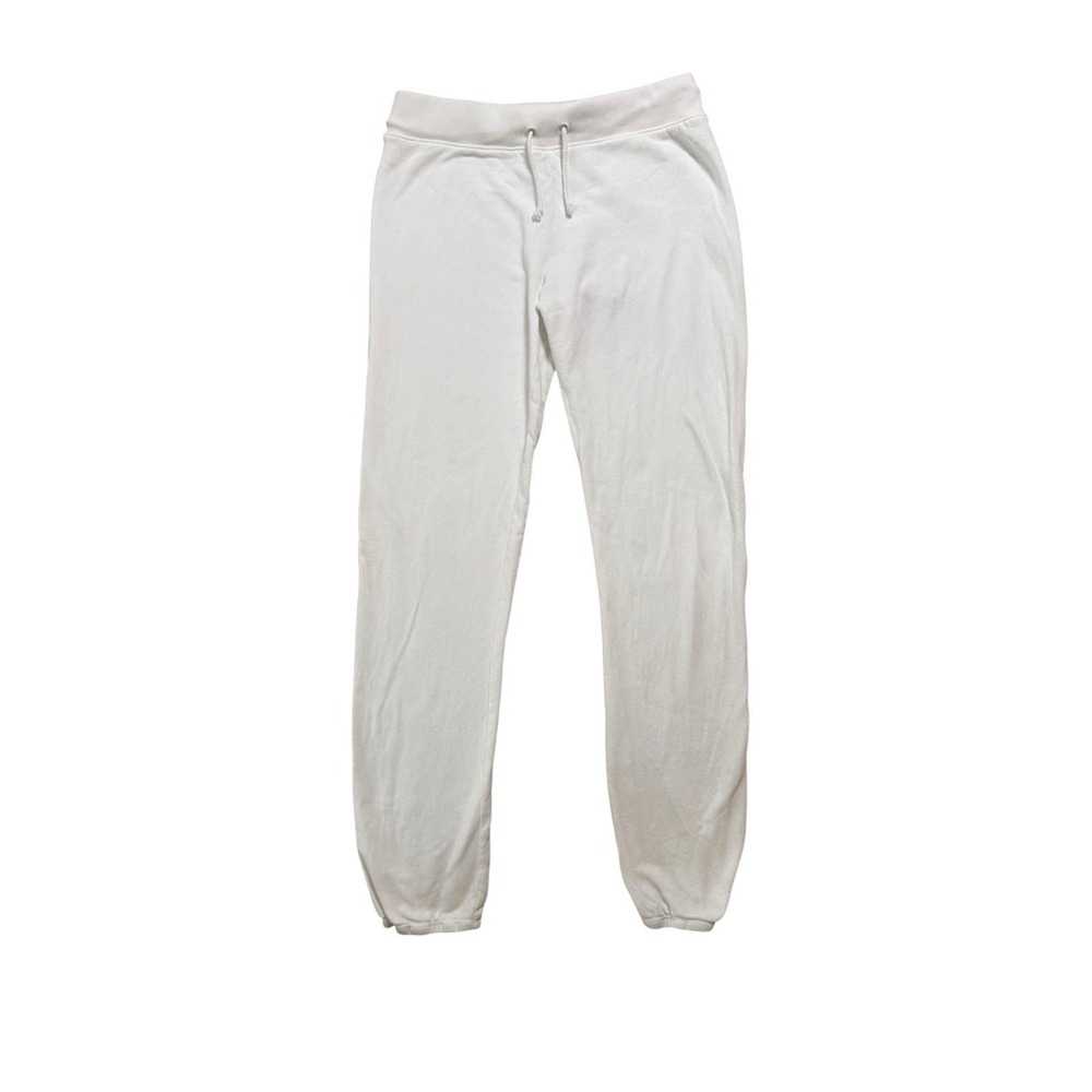 Perfect White Tee Unisex Adults White  Cotton Sweatpants Drawstring Size Medium